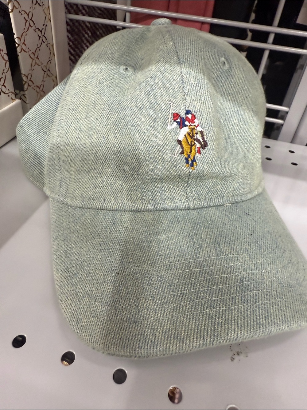 Women’s baseball cap Polo  ASSN Player Embroidered Light Green Baseball Cap